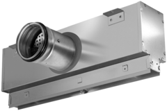 Lijnrooster aluminium met 1 instelbaar patroonblad – 500 mm – RAL 9016 + geïsoleerd plenum met luchtdebietregelklep